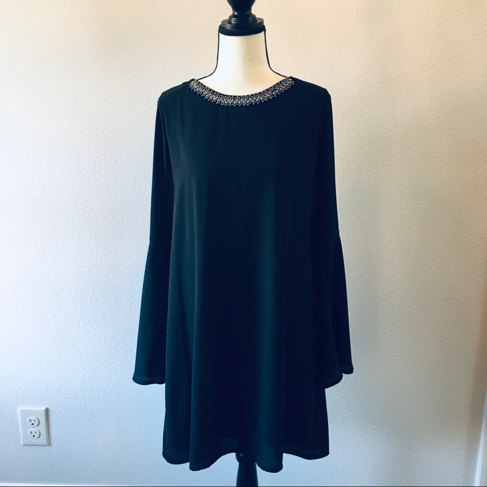 Zouk beaded black dress